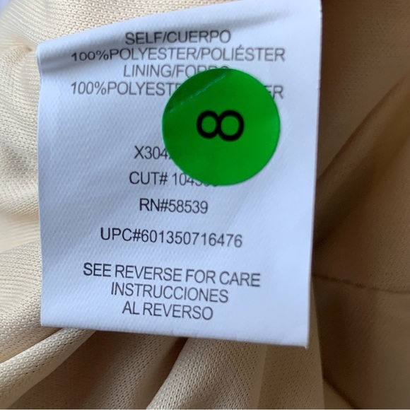 Davids Bridal Formal Long Gown Size 5 Pastel Pink Beaded Strapless Chiffon Lace - Picture 15 of 17